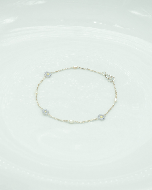 Daisy Chain Bracelet -  Pale Lilac